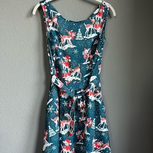 MISSJOY Rain dear Christmas Women’s Dress Medium